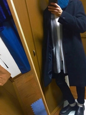 「clear（クリア）のアイテム」を使った、shinさん（メンズ・170cm）の冬コーディネート