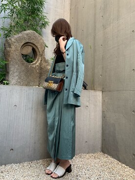 「CLANE（クラネ）のアイテム（サンダル）」を使った、kotone さん（レディース・154cm）の秋コーディネート
