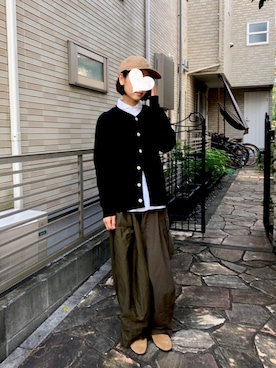 「HAVERSACK（ハバーザック）のアイテム」を使った、nueさん（レディース・160cm）の秋コーディネート