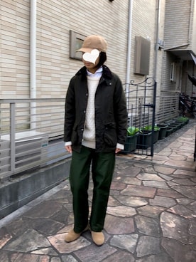「HAVERSACK（ハバーザック）のアイテム」を使った、nueさん（レディース・160cm）の冬コーディネート