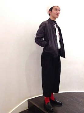 「SHIPS JET BLUE（シップスジェットブルー）のアイテム（Tシャツ/カットソー）」を使った、石井さん（メンズ・170cm）の春コーディネート