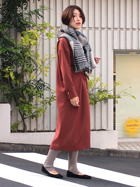 「アイテム（レギンス/スパッツ）」を使った、Laveange officialさん（レディース・163cm）の秋コーディネート