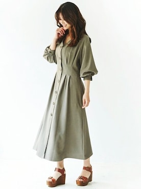 「INCEDE（インシード）のアイテム」を使った、Laveange officialさん（レディース・163cm）の春コーディネート