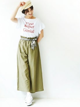 「INCEDE（インシード）のアイテム」を使った、Laveange officialさん（レディース・163cm）の春コーディネート