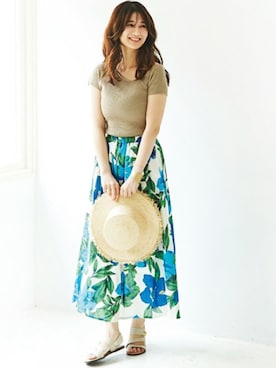 「INCEDE（インシード）のアイテム」を使った、Laveange officialさん（レディース・163cm）の春コーディネート