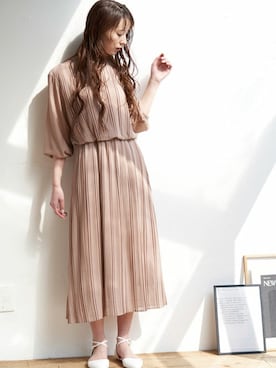 「INCEDE（インシード）のアイテム」を使った、Laveange officialさん（レディース・163cm）の春コーディネート