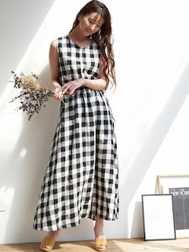 「INCEDE（インシード）のアイテム」を使った、Laveange officialさん（レディース・163cm）の夏コーディネート