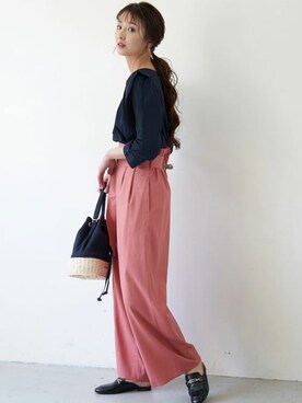 「INCEDE（インシード）のアイテム」を使った、Laveange officialさん（レディース・163cm）の夏コーディネート