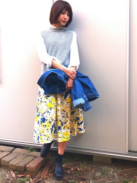 水島 あいさん(レディース・163cm)の冬コーディネート