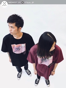 「DISCOVERED（ディスカバード）のアイテム」を使った、Maki (MIDWEST PR)さん（レディース・172cm）の夏コーディネート