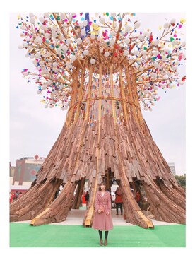 「31 Sons de mode（トランテアン　ソン　ドゥ　モード）のアイテム（チェスターコート）」を使った、シュさん（レディース・156cm）の冬コーディネート
