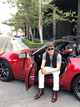 「Loake（ローク）のアイテム（ブーツ）」を使った、RYOさん（メンズ・174cm）の春コーディネート