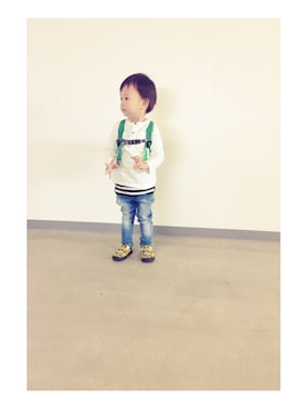 「wearhalloween2017」｜「アイテム（スリッポン）」を使った、Mさん（キッズ・90cm）の秋コーディネート