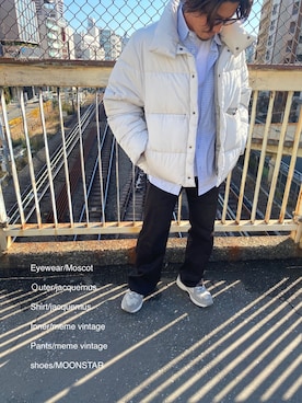 「MEME（ミーム）のアイテム」を使った、カジさん（メンズ・165cm）の冬コーディネート