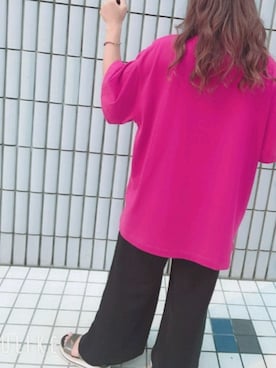 「黒パンツ」｜Tさん（レディース・153cm）の秋コーディネート