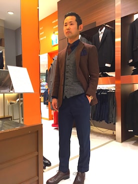「ONLY（オンリー）のアイテム（ジャケット/アウター）」を使った、ONLY なんばCITY店 スタッフさん（メンズ・165cm）の冬コーディネート