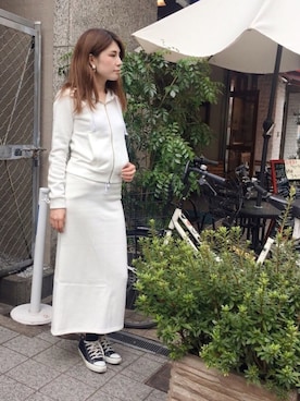 裏起毛スウェットセットアップ パーカー スカート を使ったレディース人気ファッションコーディネート Wear