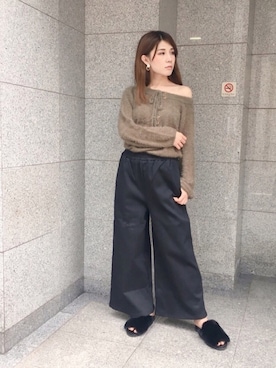 「Julia Boutique（ジュリアブティック）のアイテム」を使った、RUKAさん（レディース・168cm）の秋コーディネート