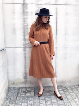 「Julia Boutique（ジュリアブティック）のアイテム」を使った、RUKAさん（レディース・168cm）の秋コーディネート