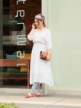 「Julia Boutique（ジュリアブティック）のアイテム（財布/小物）」を使った、RUKAさん（レディース・168cm）の夏コーディネート