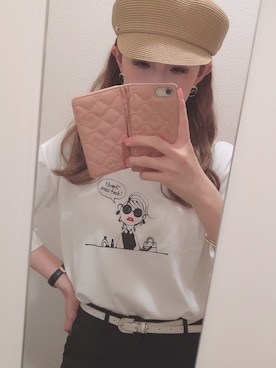 「アイテム（アナログ腕時計）」を使った、RUKAさん（レディース・168cm）の夏コーディネート