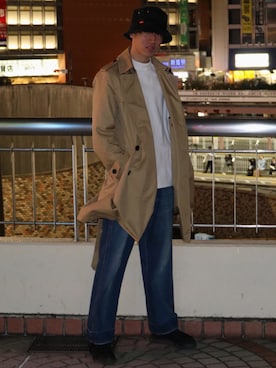 「STUDIO SEVEN（スタジオ セブン）のアイテム（帽子）」を使った、hayataさん（メンズ・180cm）の春コーディネート