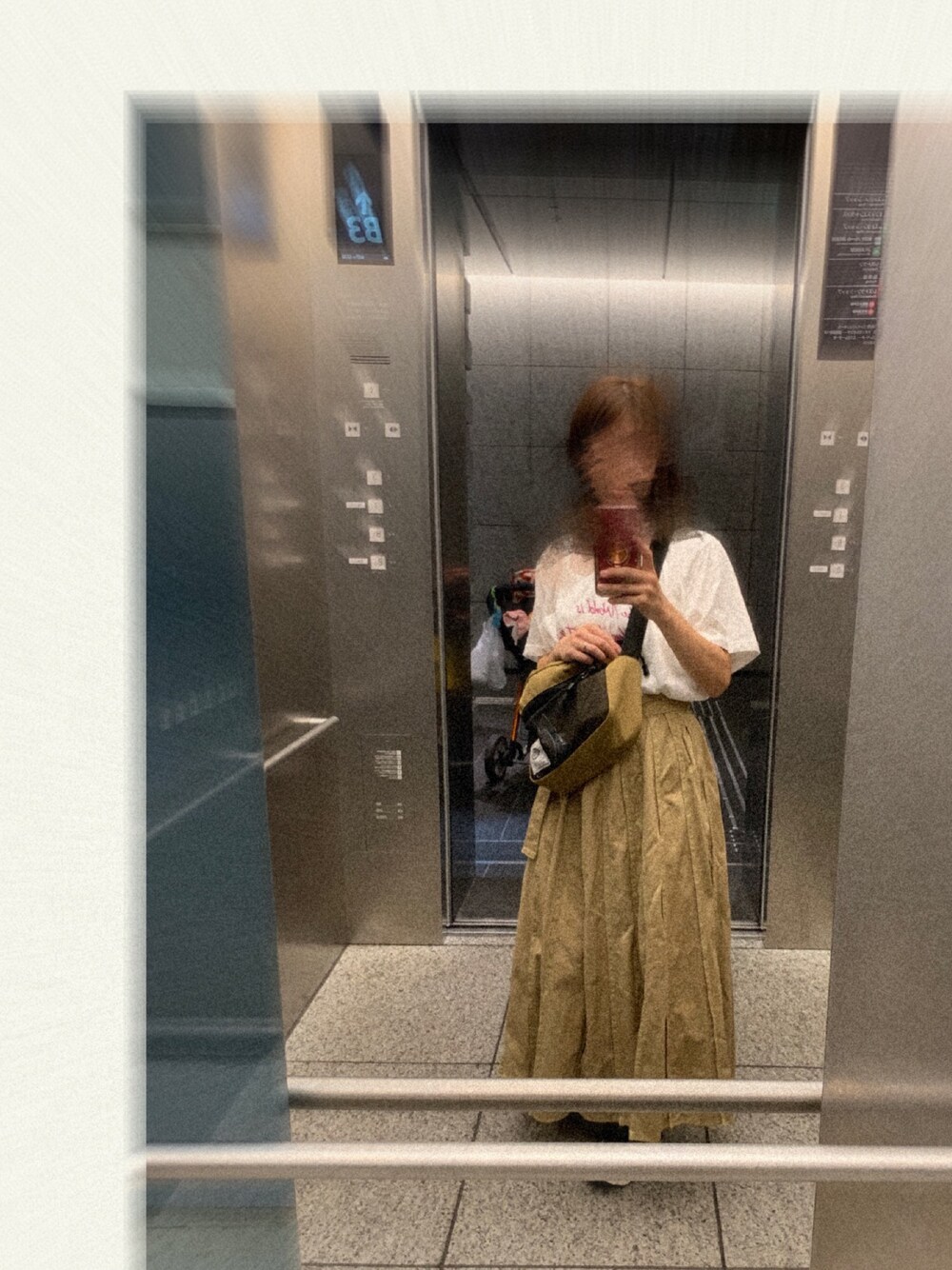 「jouetieのシースルーオープンショルダーT（Tシャツ/カットソー、ホワイト系）」を使った、ちゃー さん（レディース・150cm）の夏コーディネートの1枚目の写真