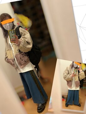 「merry jenny（メリージェニー）のアイテム（ブルゾン）」を使った、ちゃー さん（レディース・150cm）の春コーディネート