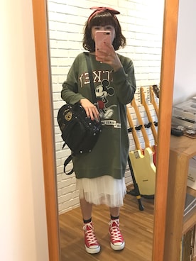 「Chiara Ferragni（キアラフェラーニ）のアイテム」を使った、洪肯蒂さん（レディース・153cm）の春コーディネート
