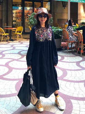 「MAISON MICHEL（メゾンミッシェル）のアイテム」を使った、洪肯蒂さん（レディース・153cm）の春コーディネート