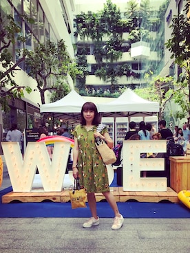 「ro（ロー）のアイテム（バッグ）」を使った、洪肯蒂さん（レディース・153cm）の秋コーディネート