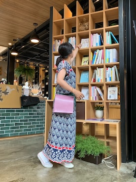 「ro（ロー）のアイテム（バッグ）」を使った、洪肯蒂さん（レディース・153cm）の夏コーディネート