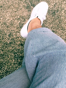 「CONVERSE（コンバース）のCONVERSE コンバース ジャック パーセル / JACK PURCEL（スニーカー）」を使った、まゆChan  さん（メンズ・169cm）の夏コーディネート