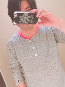 「杢グレー」｜まゆChan  さん（メンズ・169cm）の春コーディネート