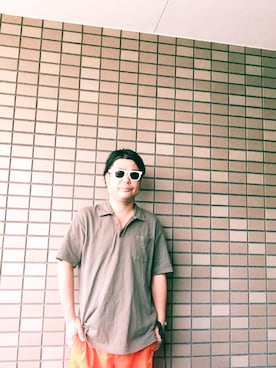 「khaki」｜まゆChan  さん（メンズ・169cm）の夏コーディネート