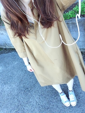 「秋のブラウンスタイル」｜「アイテム（シャツワンピース）」を使った、Nさん（レディース・164cm）の秋コーディネート