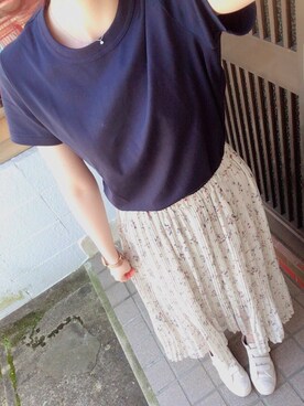 「ユニクロU」｜Nさん（レディース・164cm）の春コーディネート