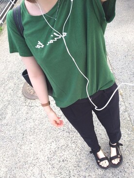 「e.r.g*（イーアールジー）のアイテム（トップス）」を使った、Nさん（レディース・164cm）の夏コーディネート