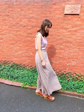 「原宿」｜「アイテム（サンダル）」を使った、saaaiさん（レディース・157cm）の夏コーディネート