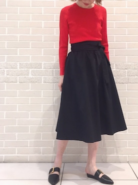「pelleterno（ペレテルノ）のアイテム（その他シューズ）」を使った、marikoさん（レディース・165cm）の秋コーディネート