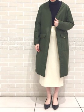 「SALON adam et rope'（サロン アダム エ ロペ）のアイテム（ダウンジャケット/コート）」を使った、marikoさん（レディース・165cm）の秋コーディネート