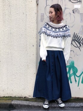 Hinechiさん（レディース・158cm）の冬コーディネート