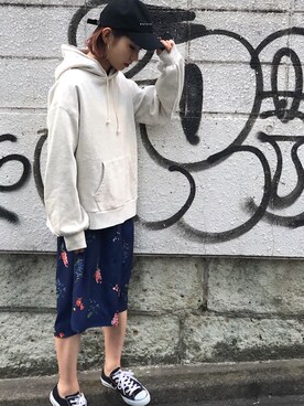 「PAGEBOY」｜「アイテム（シャツワンピース）」を使った、Hinechiさん（レディース・158cm）の冬コーディネート