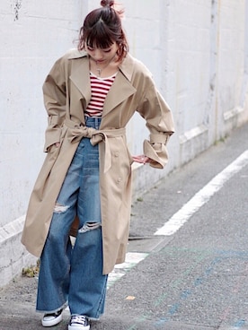 「CONVERSE（コンバース）のconverse（コンバース） ALL STAR OX（オールスターOX）（スニーカー）」を使った、Hinechiさん（レディース・158cm）の冬コーディネート