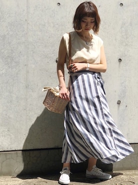 Hinechiさん（レディース・158cm）の春コーディネート