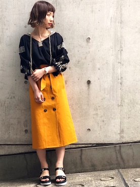 Hinechiさん（レディース・158cm）の春コーディネート