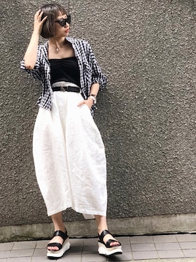 Hinechiさん(レディース・158cm)の夏コーディネート