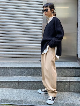 Hinechiさん（レディース・158cm）の冬コーディネート