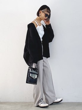 「PAGEBOY（ページボーイ）のアイテム（ジャケット/アウター）」を使った、Hinechiさん（レディース・158cm）の冬コーディネート