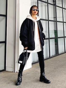 Hinechiさん（レディース・158cm）の冬コーディネート